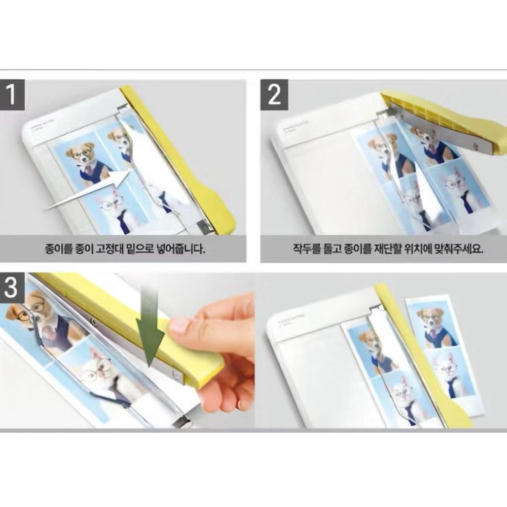 韓國🇰🇷大創 紙張切割器A5/A6 簡易版滑軌 可愛裁刀-細節圖7