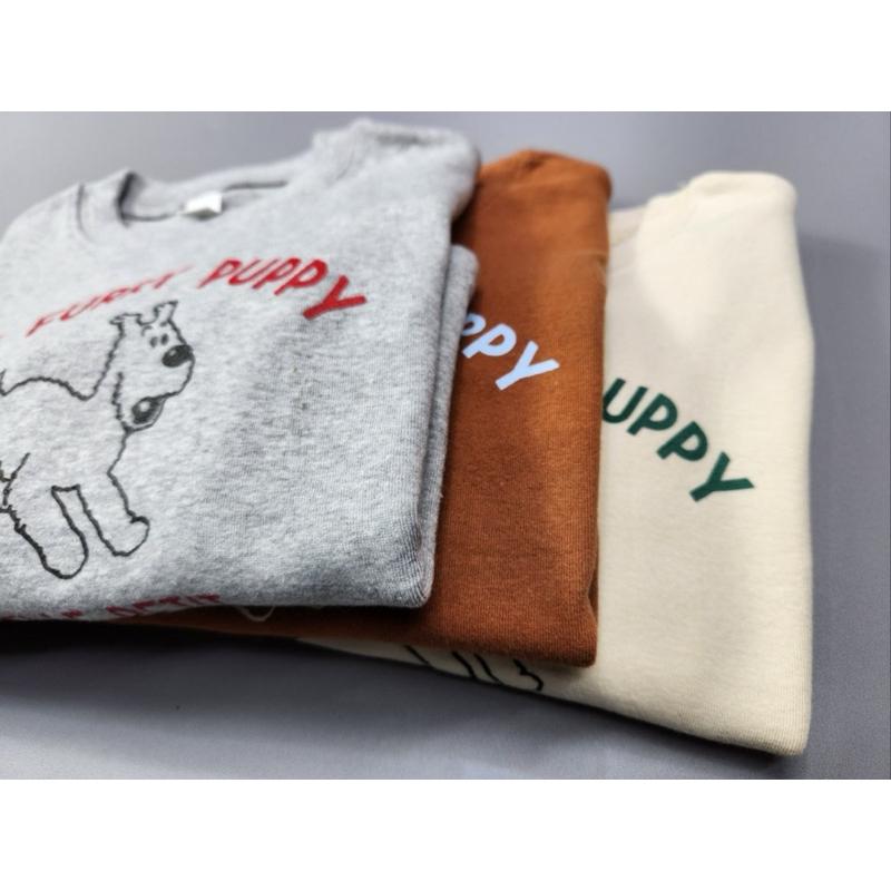 韓國🇰🇷minikin童裝狗狗印花長袖彈力上衣-細節圖4