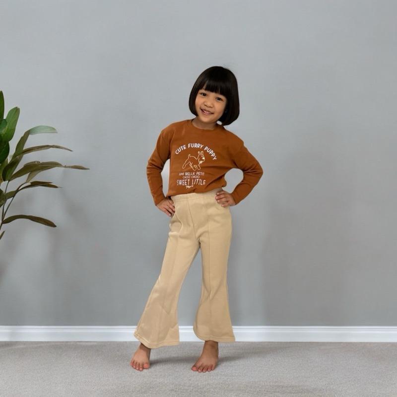 韓國🇰🇷minikin童裝狗狗印花長袖彈力上衣-細節圖5