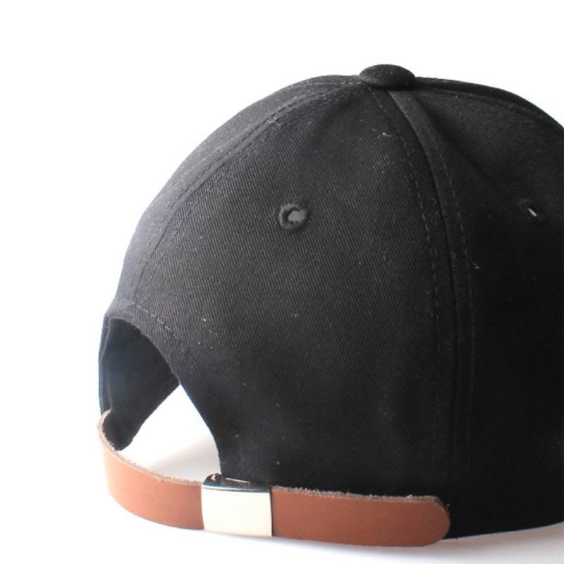 韓國dontforgetme 棒球帽後皮革釦BTS V同款-細節圖4