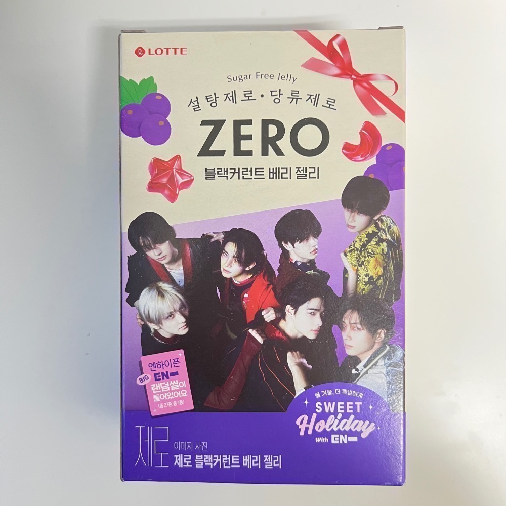 Lotte x Enhypen聯名餅乾Zero黑加侖果凍 椰奶咖啡巧克力派 抹茶夾心卷-規格圖4