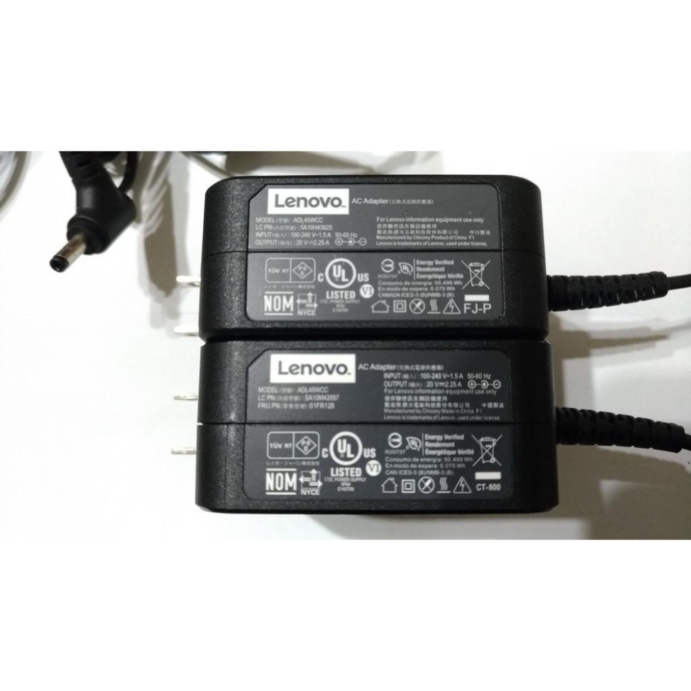 Lenovo 聯想 原廠 ADL45WCC 方型 電源線 變壓器 20V 2.25A 45W 孔徑 4.0mm*1.7-細節圖2