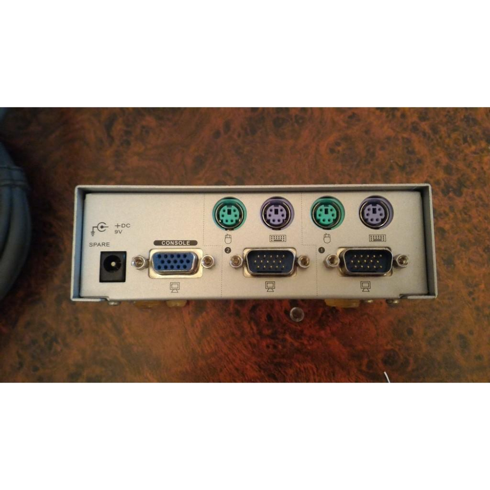 PS2介面 KVM  switch 2 PORT 電腦切換器 按鍵切換 熱鍵切換 附線材 CS-825-細節圖3