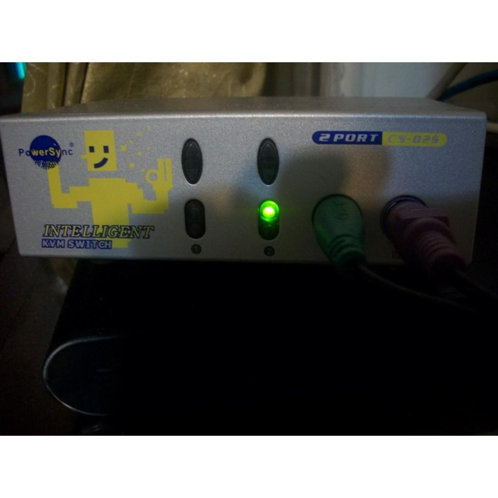 PS2介面 KVM  switch 2 PORT 電腦切換器 按鍵切換 熱鍵切換 附線材 CS-825-細節圖4