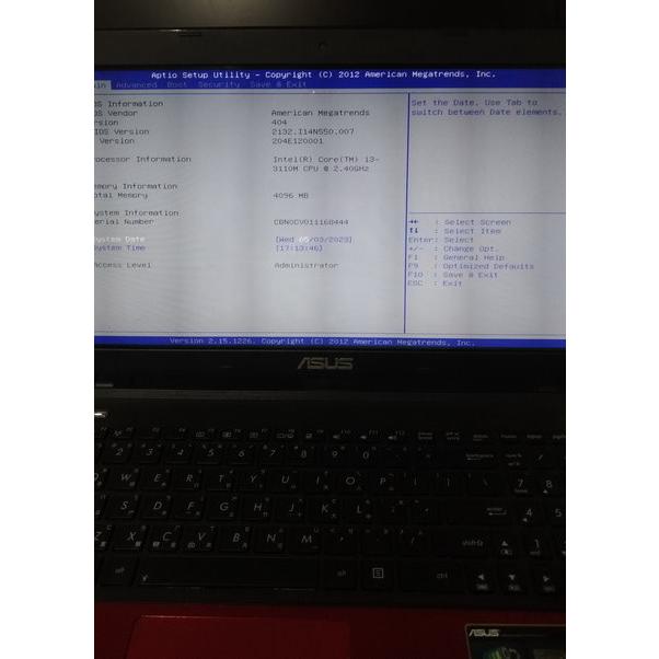 【勿下標】【零件機 報帳機】 15吋 ASUS 華碩 K55V 筆電 外殼 液晶 鍵盤 電池 風扇 零件買賣 詳閱說明-細節圖3