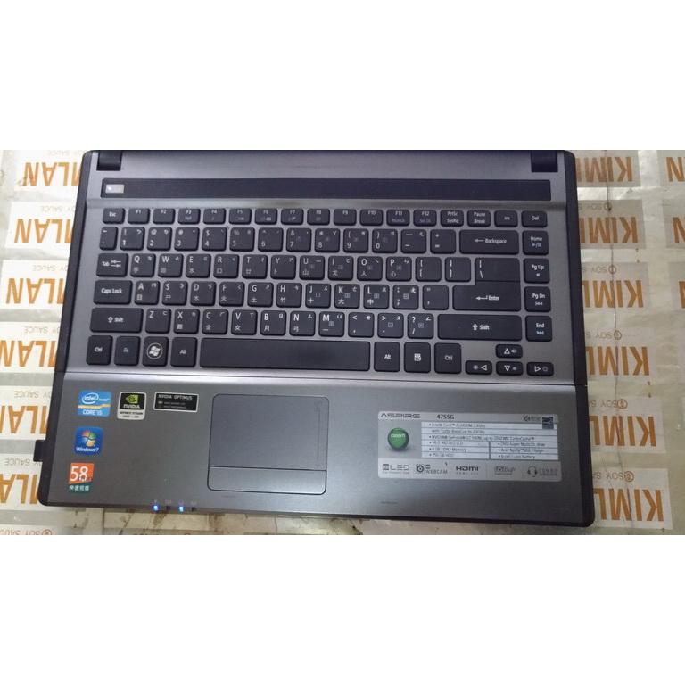 【拆賣零件機】ACER 宏碁 4755G 筆電 液晶 外殼 散熱模組 風扇 USB與音源輸入板 電池 電源線 啦叭-細節圖3
