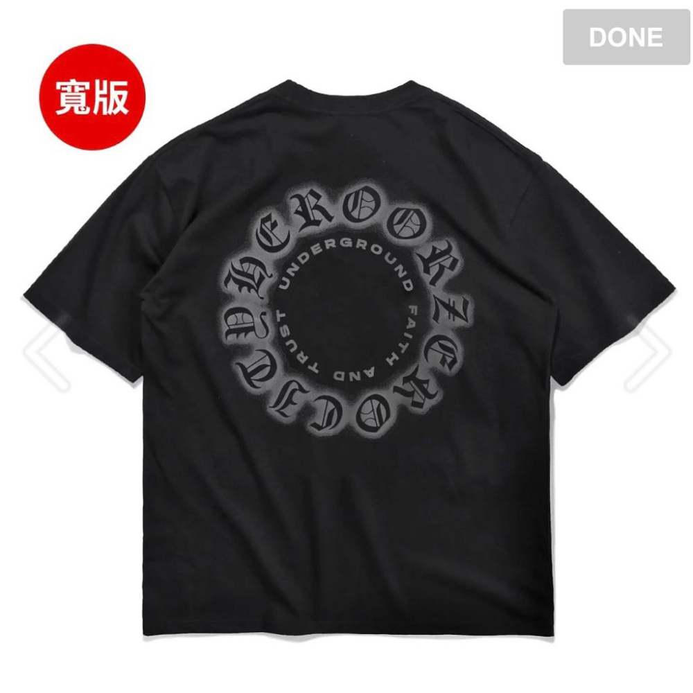 全新Woodstuck 歌德文字 寬版 t-shirt 短袖-細節圖2