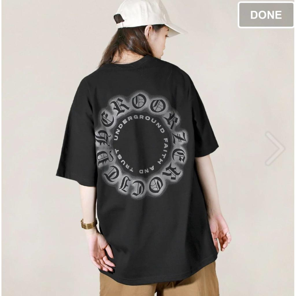 全新Woodstuck 歌德文字 寬版 t-shirt 短袖-細節圖3