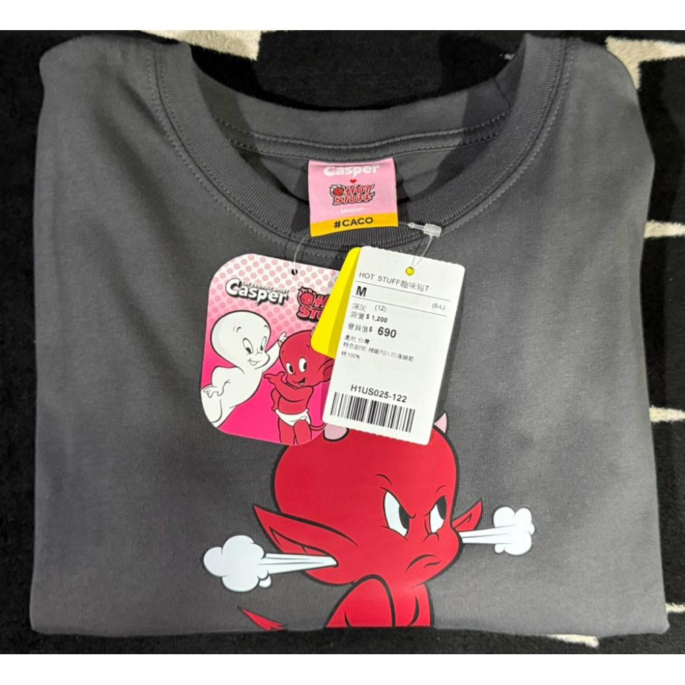 全新 吊牌未拆 Casper hot stuff 短袖 t-shirt-細節圖4