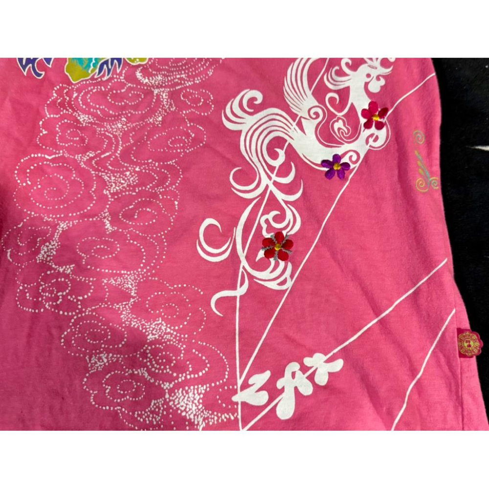 ZAX 刺繡 粉紅色 t-shirt-細節圖3