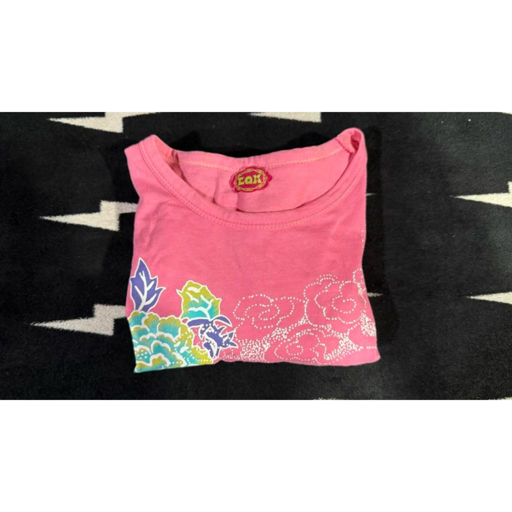 ZAX 刺繡 粉紅色 t-shirt-細節圖5