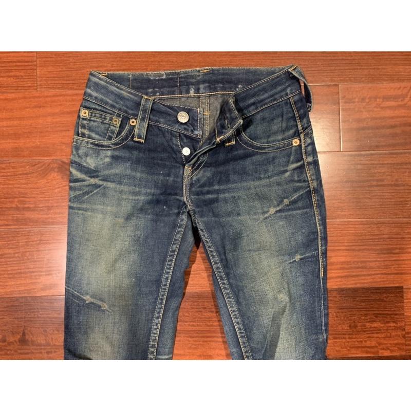 Levi’s 925 刷色刷破 牛仔褲 小直筒 復古-細節圖2