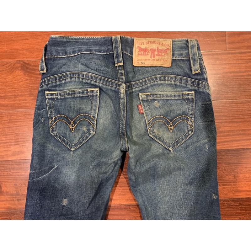 Levi’s 925 刷色刷破 牛仔褲 小直筒 復古-細節圖4