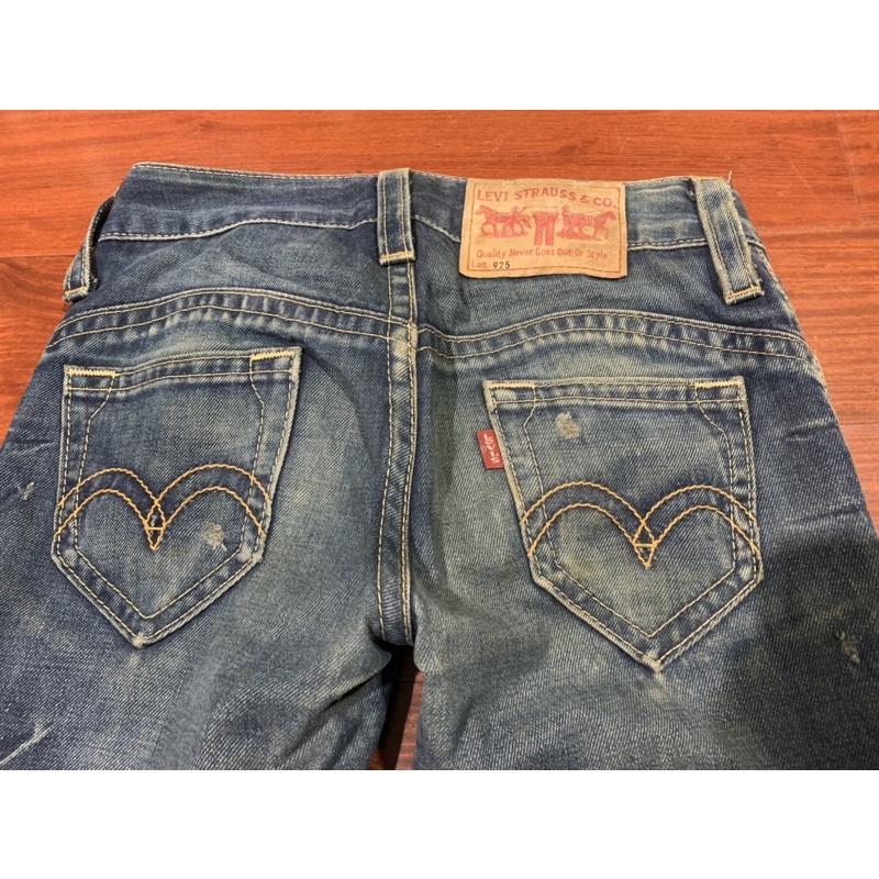 Levi’s 925 刷色刷破 牛仔褲 小直筒 復古-細節圖7