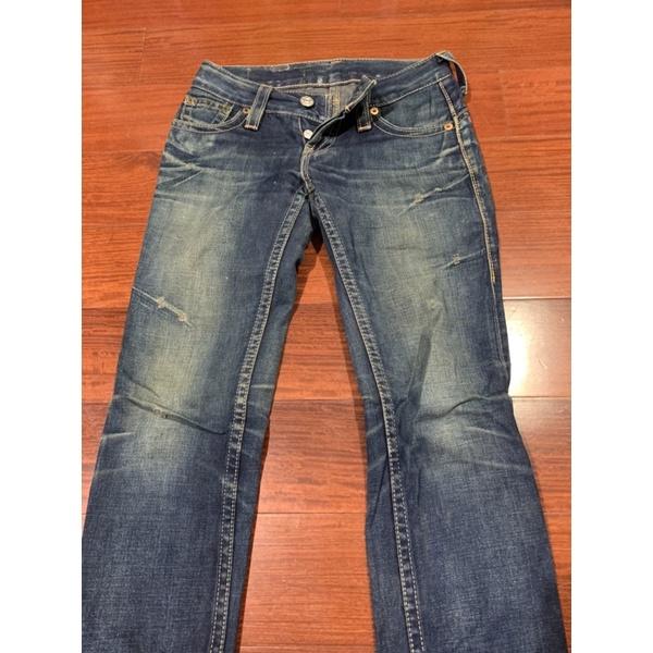 Levi’s 925 刷色刷破 牛仔褲 小直筒 復古-細節圖9