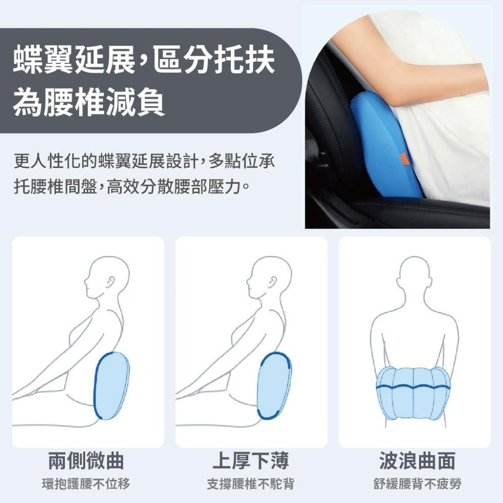 『來人客』 倍思 懸浮倉冰枕套裝 汽車腰枕 汽車枕頭 汽車靠枕 車用靠墊 椅背墊 車用靠枕 頭枕-細節圖5