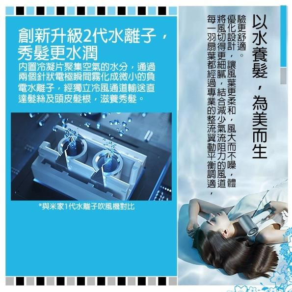 『來人客』 小米 Xiaomi 水離子 吹風機 H500 小米吹風機 米家吹風機 水離子護髮 H300-細節圖2