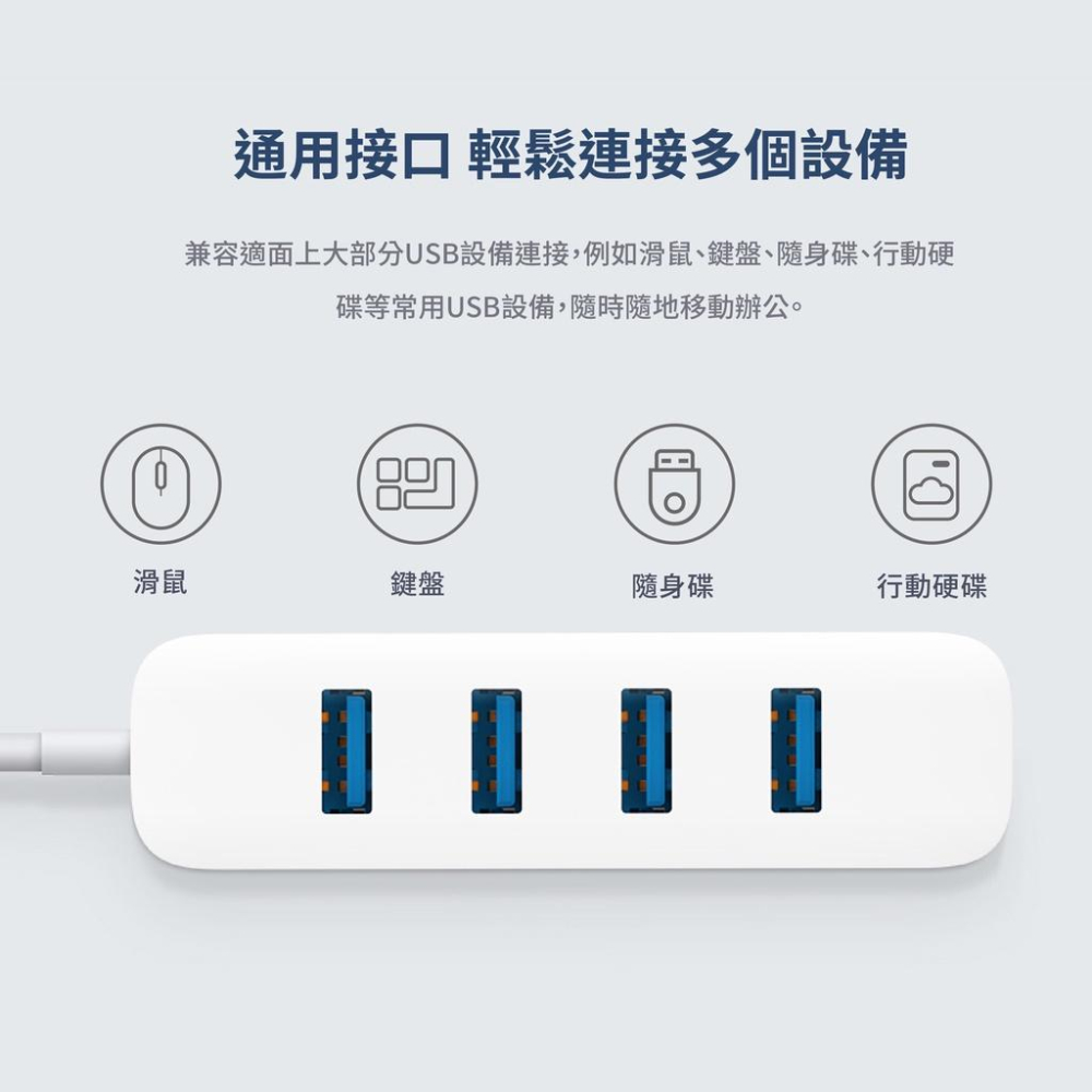 『來人客』 小米 USB 3.0 HUB USB延展 USB延長線 多孔USB 分線器-細節圖5