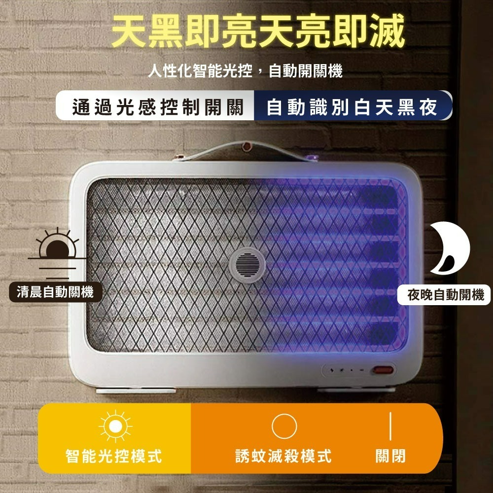 『來人客』 小米有品 質零 強效滅蚊屋 K5 Lite 智能光控 全屋滅蚊 滅蚊燈 捕蚊燈  K6 K5 壁掛 捕蚊-細節圖2