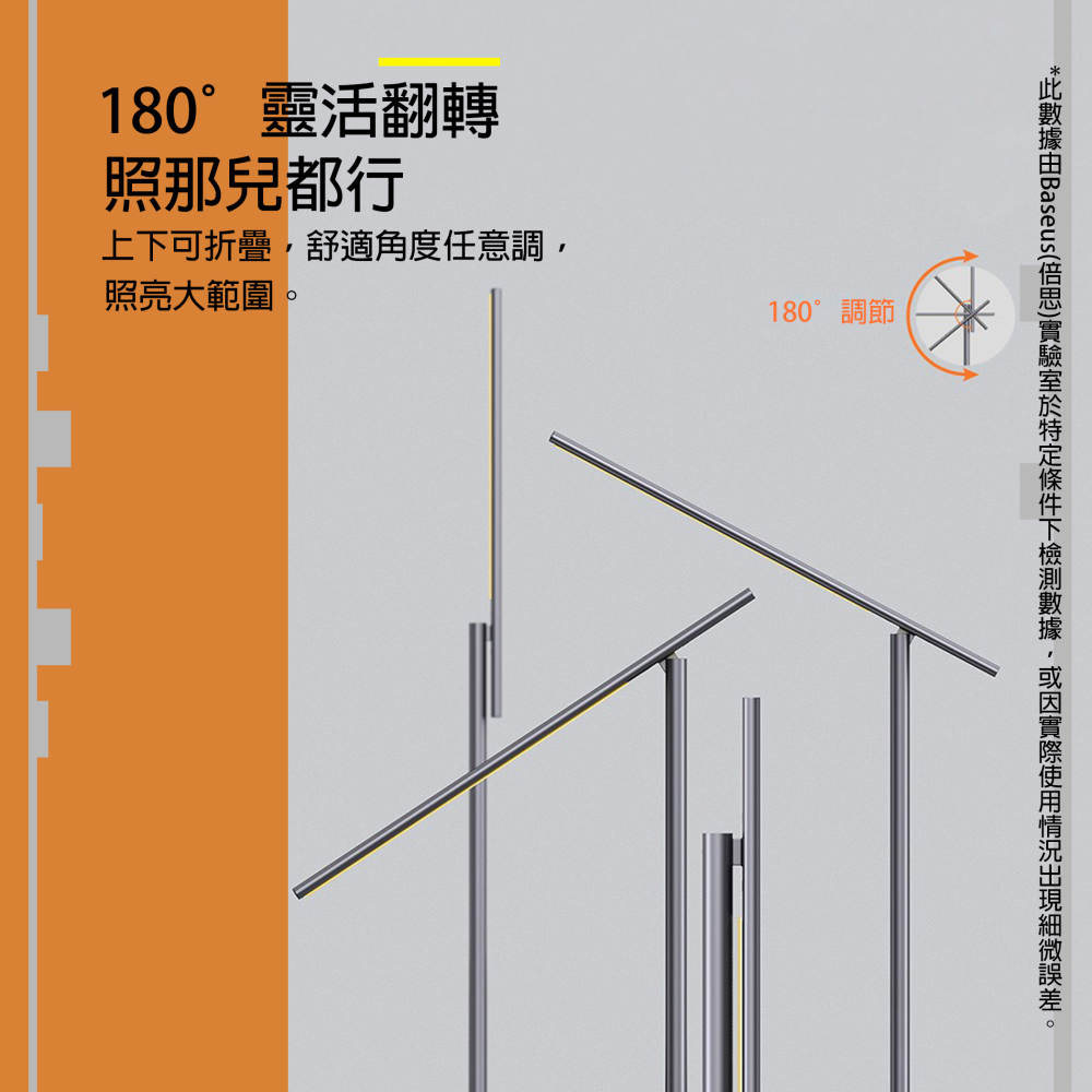 『來人客』 倍思 Baseus 智eye系列 充電 折疊 閱讀檯燈 智光版 閱讀燈 檯燈 書桌燈 桌面照明-細節圖4