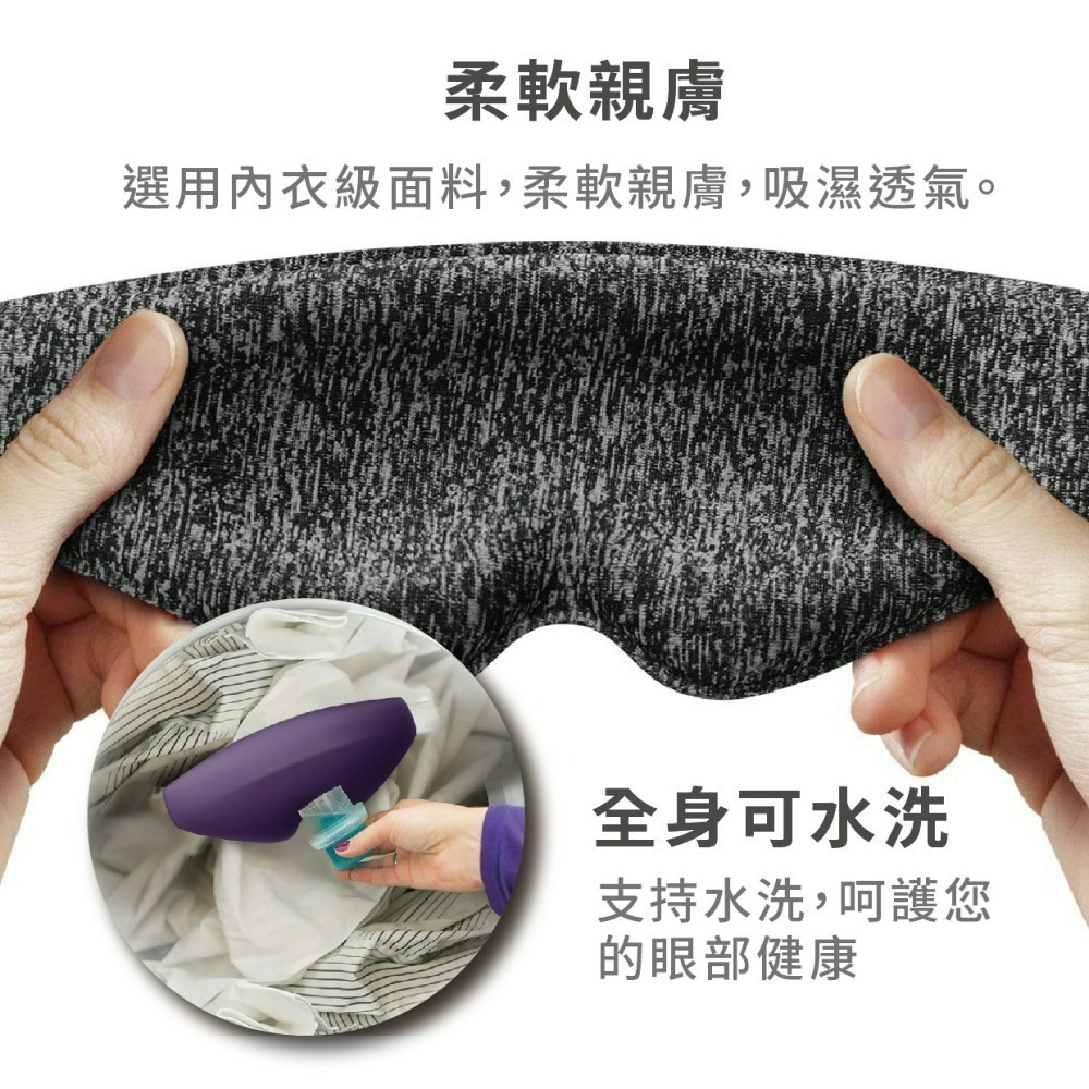 『來人客』 小米有品 Dreamlight 2S 3S 第三代 小黑天遮光眼罩 3D立體 睡眠眼罩 眼罩 遮光眼罩-細節圖5