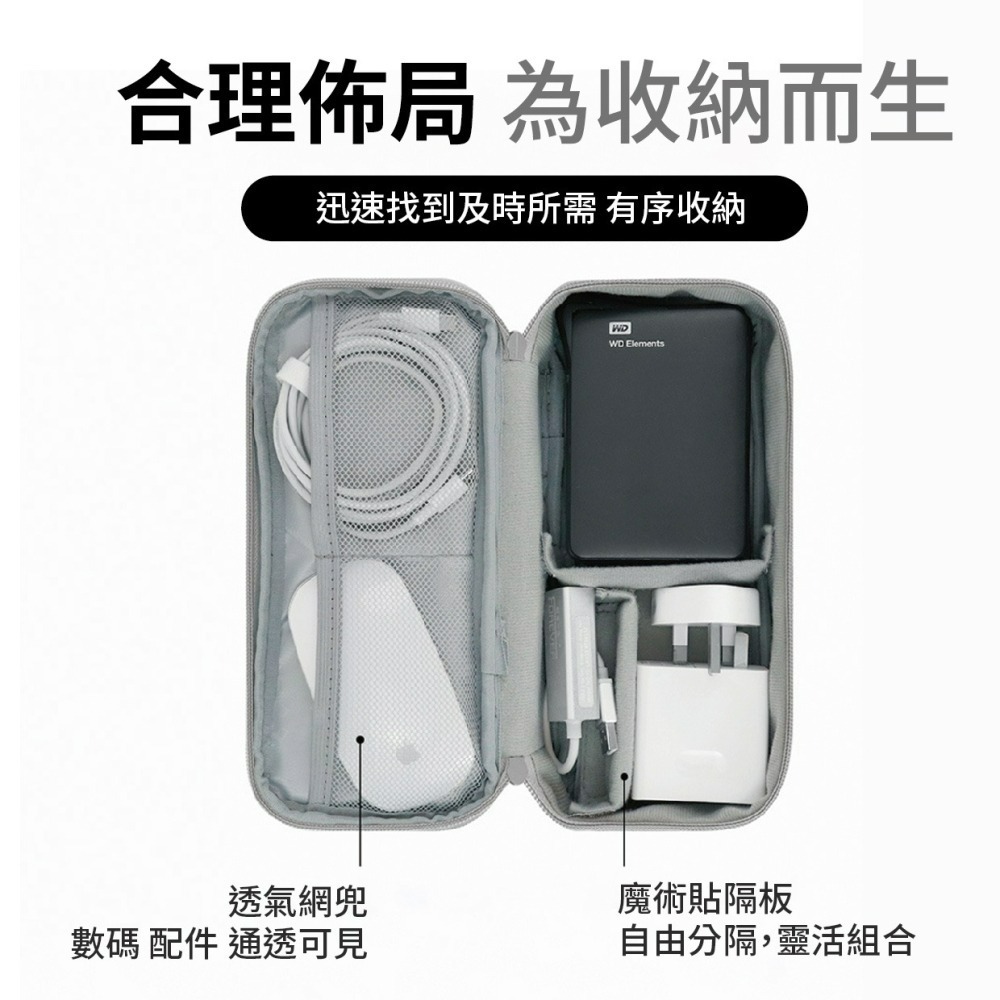 『來人客』 包納 充氣寶收納包 收納包 配件收納 充電頭 防撞包 3C包 整理包 萬用收納-細節圖2