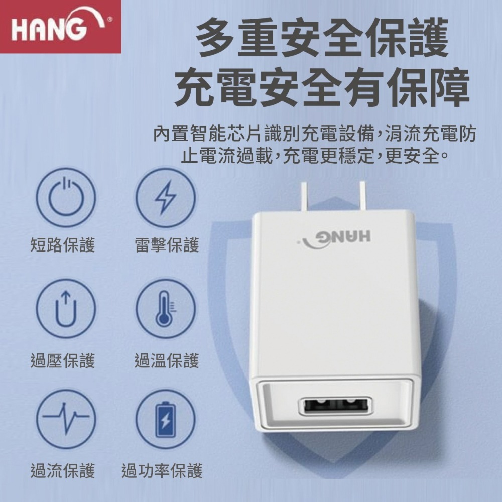 『來人客』 HANG品牌 C6旅充頭 USB充電頭 5V 2A 電源供應器 USB適配器-細節圖7