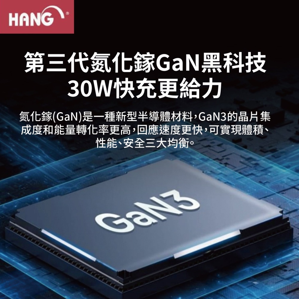 『來人客』HANG 1A1C 30W充電器 C32 30W快充 快充頭 充電器 豆腐頭 PD+QC3.0 雙輸出-細節圖4