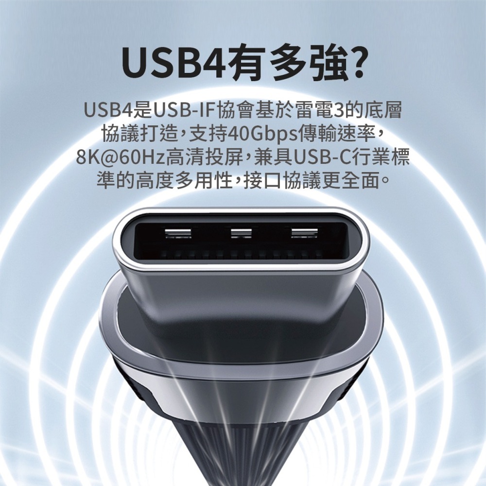 『來人客』 小米有品  海備思 Type-C連接線 短線 240W 快充線 8K 60Hz 傳輸線 充電線-細節圖2