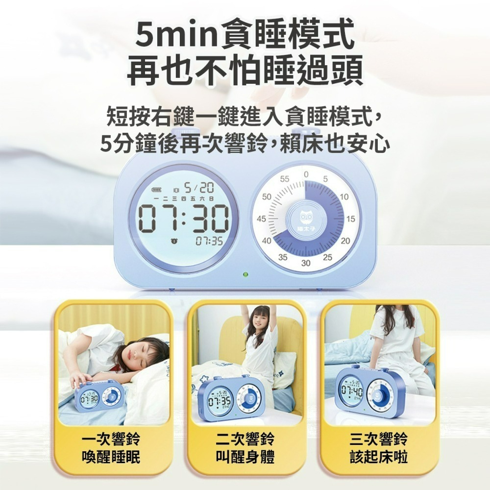 『來人客』 貓太子 雙屏可視化計時器 計時器 讀書計時器 定時器 雙屏計時器 提醒器 管理器 自律-細節圖5