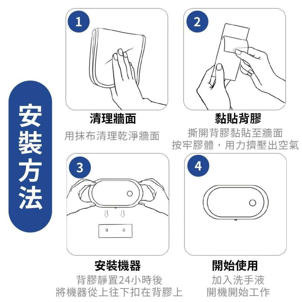 『來人客』弘雅 壁掛式自動感應洗手機 洗手機 感應洗手機 泡沫洗手機 凝膠洗手機 凝膠 自動洗手機 泡沫 給皂機-細節圖7