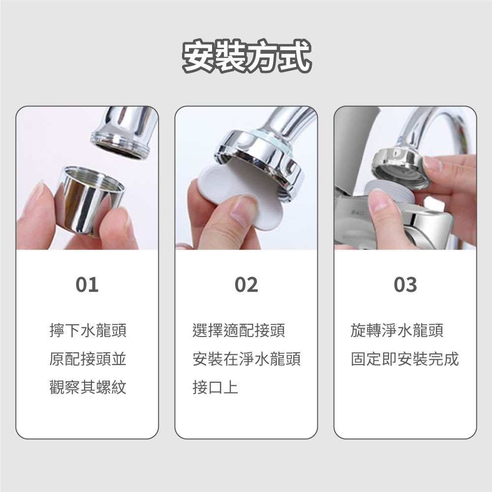 『來人客』 小米有品 小質 家用龍頭淨水器 免插電淨水器 除氯 濾水器 八重過濾 直飲水龍頭 水龍頭過濾 過濾器-細節圖7