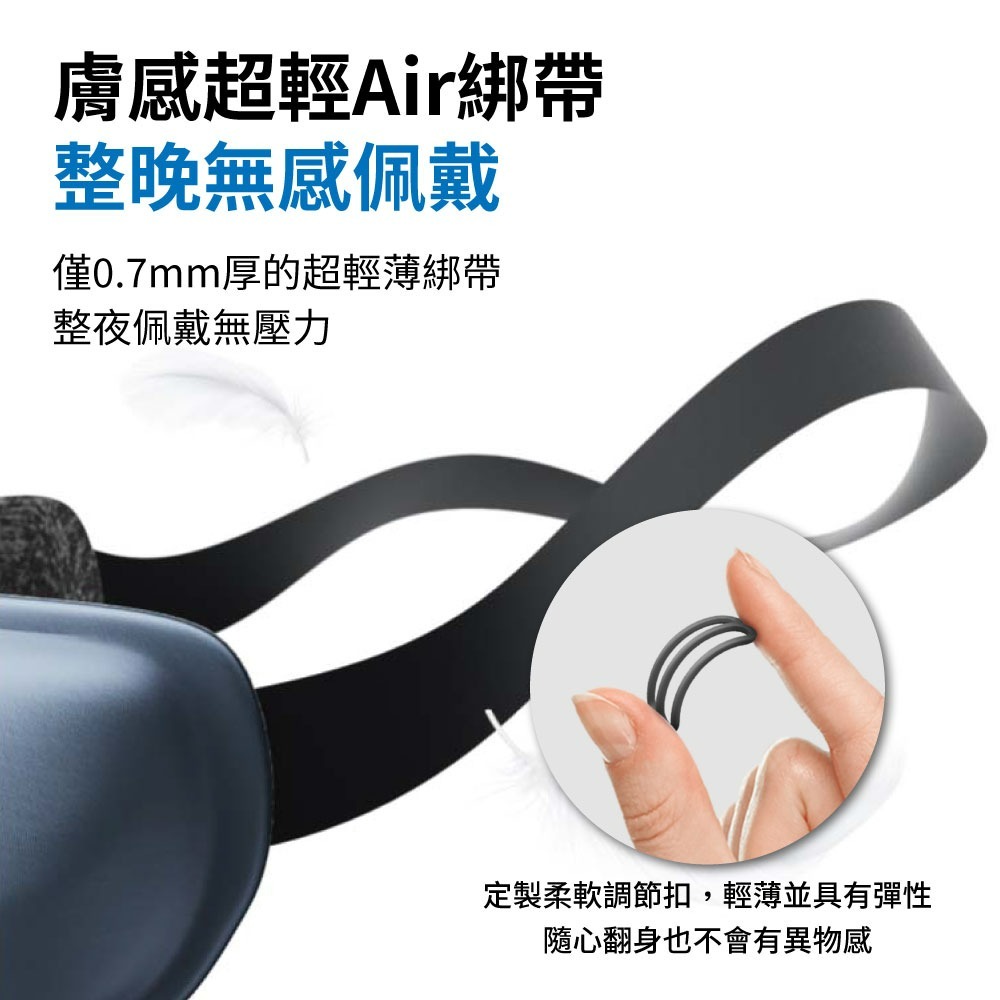『來人客』Dreamlight AIR氣囊眼罩 3D氣囊遮光眼罩 3D氣囊遮光眼罩 立體遮光透氣眼罩 完全遮光眼罩-細節圖6