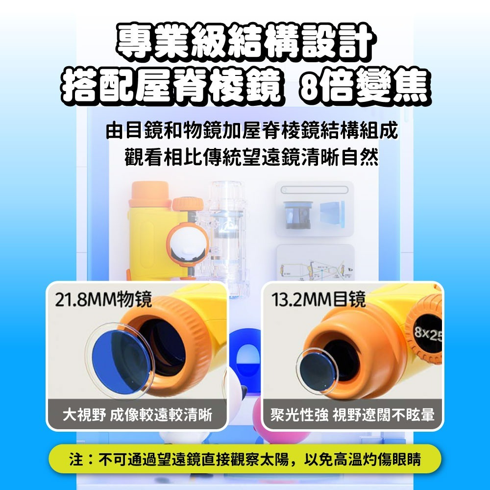 『來人客』KOOOL望遠鏡玩具 望遠鏡玩具 兒童望遠鏡 高倍望遠鏡 可愛卡通望遠鏡 雙筒望遠鏡 高倍高清-細節圖4