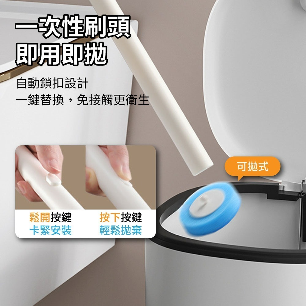 『來人客』 躬親 可拋式香薰馬桶刷 拋棄式香薰馬桶刷 香薰馬桶刷 壁掛馬桶刷 不沾手馬桶刷 可拋式馬桶刷-細節圖3
