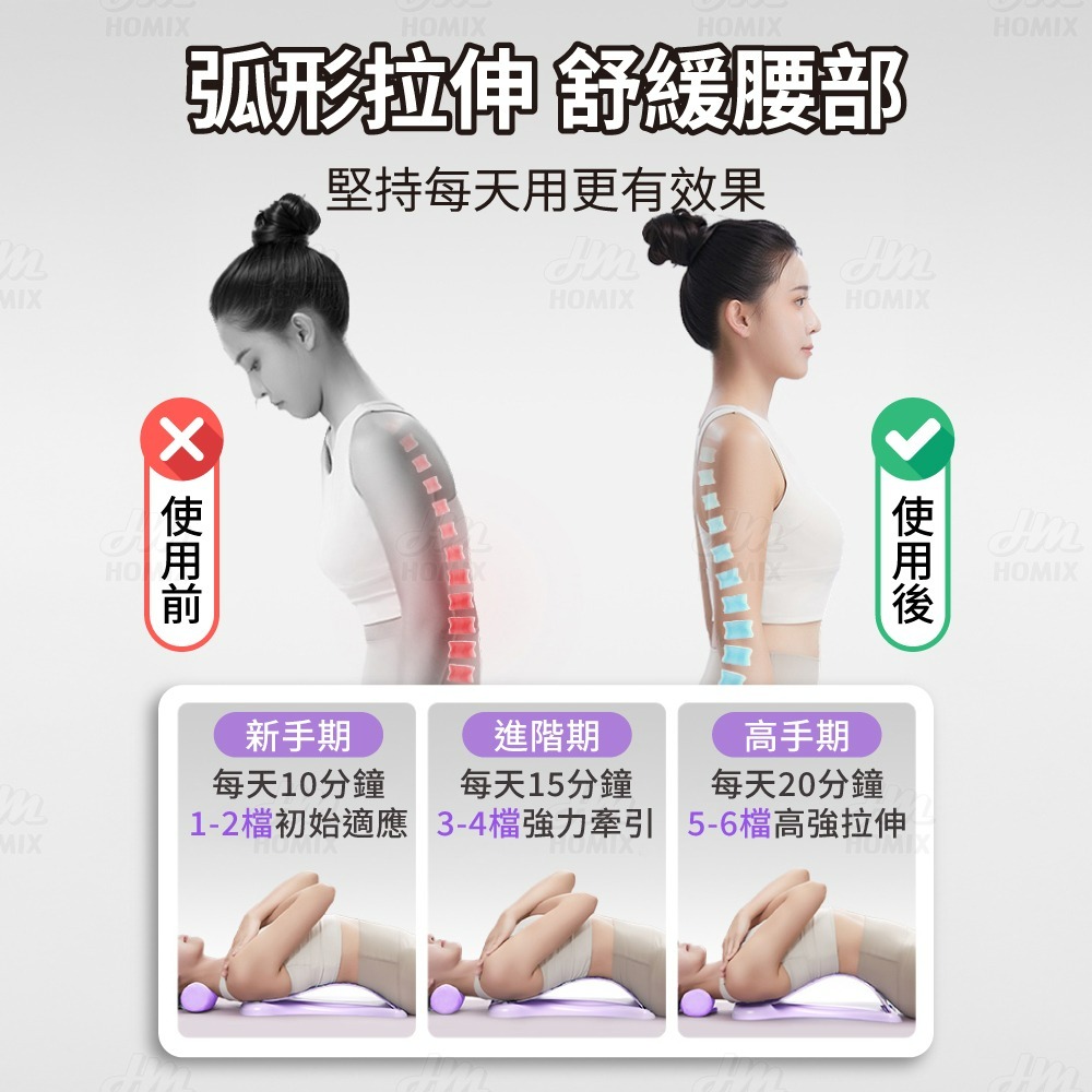 『來人客』 貓太子 智能脊椎矯正器 改善駝背 頂腰器 拉筋板 腰部伸展神器 背部伸展器 挺背板 背靠支撐 腰部按摩-細節圖2