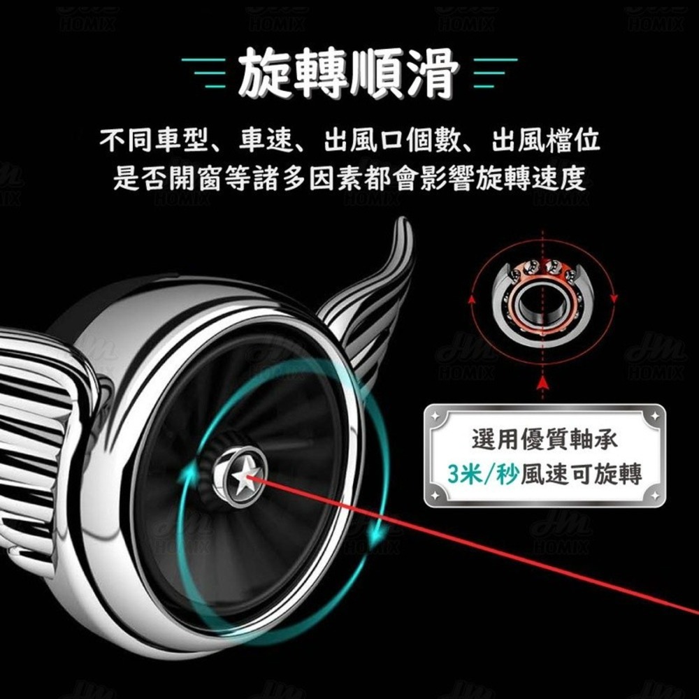 『來人客』小米 有品 bbdd 空軍勛章 車載香氛 汽車香氛 天使翅膀 出風口香氛 夾式香氛 香薰 賽博朋克-細節圖3