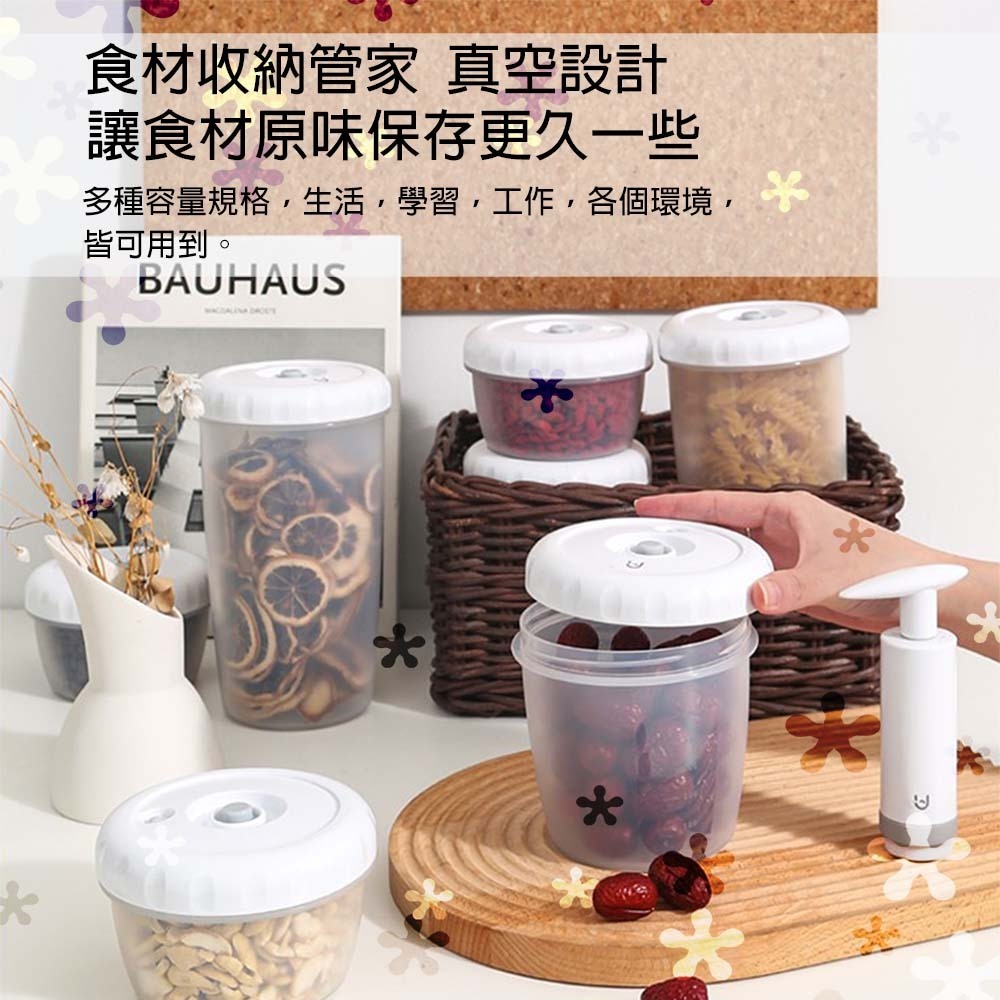 『來人客』 小米有品 博的 BUD 螺紋真空密封罐 真空罐 密封罐 保鮮盒 真空密封罐 真空保鮮盒-細節圖2