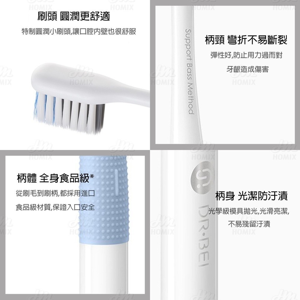 『來人客』小米 貝醫生 巴氏牙刷 四色裝 竹潔版 牙刷 牙刷盒 軟毛 軟毛牙刷 清潔牙齒 小米牙刷-細節圖6