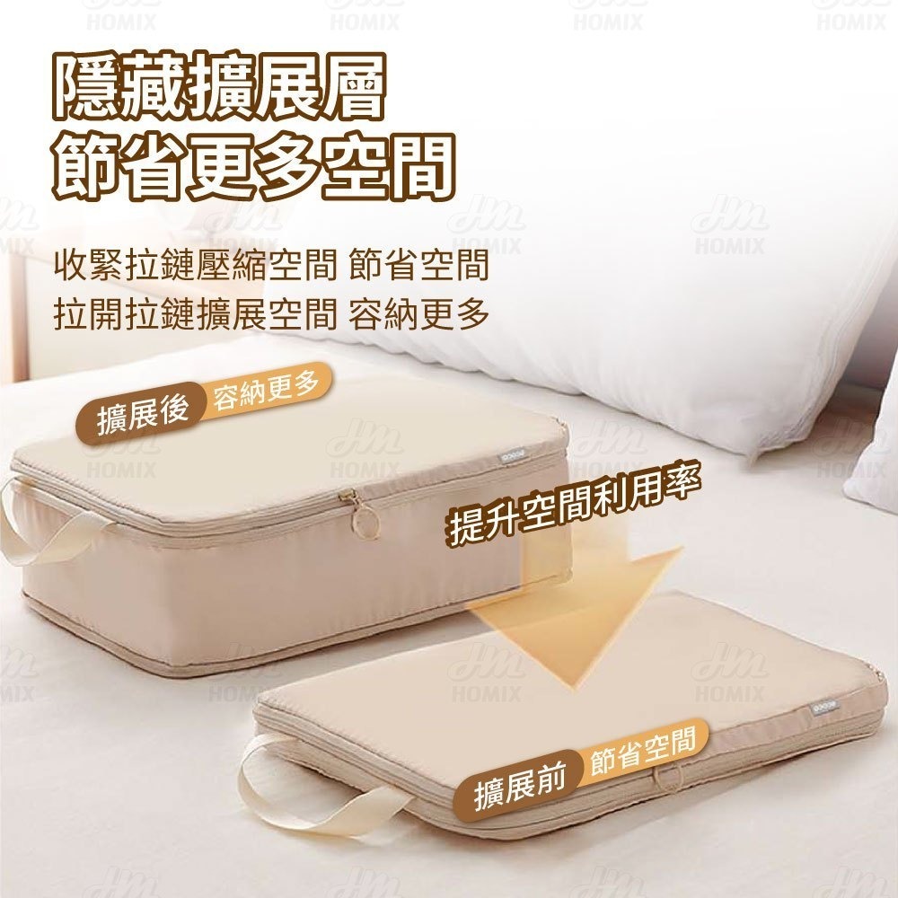 『來人客』 ecoco 意可可 行李壓縮分裝袋 收納袋 行李收納 衣服壓縮 衣物收納袋 省空間收納 出國收納 旅行收納-細節圖4