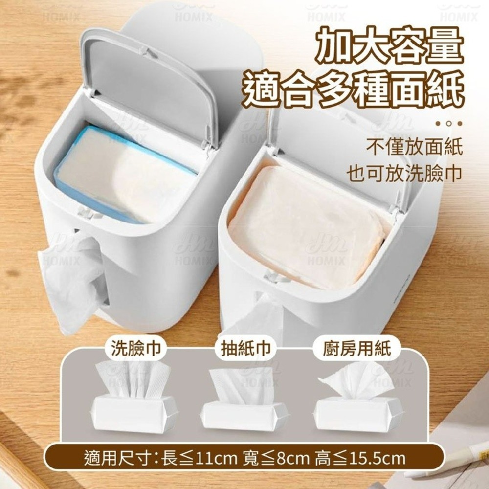 『來人客』 ecoco 意可可 多用途面紙盒 桌面紙巾盒 多功能收納 創意紙巾盒 收納面紙盒 衛生紙盒 面紙收納-細節圖3