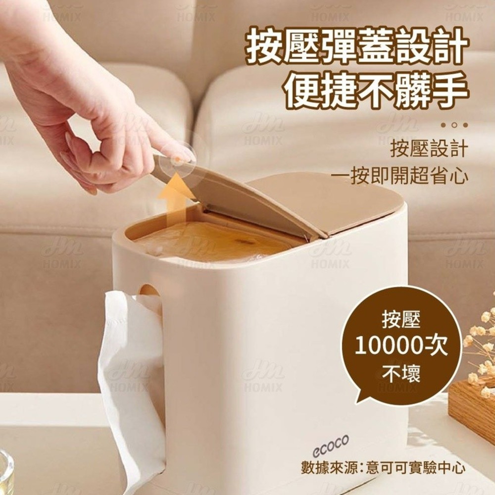 『來人客』 ecoco 意可可 多用途面紙盒 桌面紙巾盒 多功能收納 創意紙巾盒 收納面紙盒 衛生紙盒 面紙收納-細節圖4