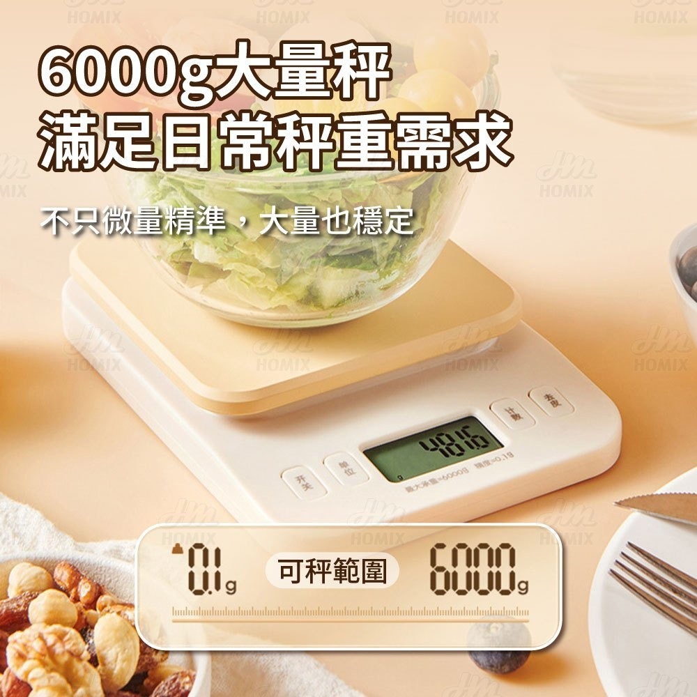 『來人客』 ecoco 意可可 廚房電子秤 電子磅秤 秤重器 廚房秤 料理秤 LCD數位磅秤 烘焙用具-細節圖3