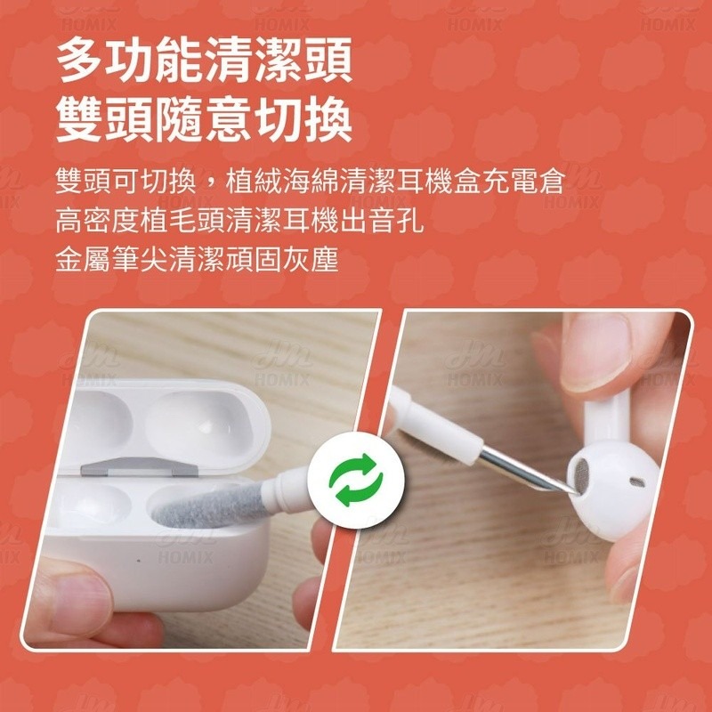 『來人客』 小米有品 海備思 多功能鍵盤清潔刷 鍵盤清潔刷 電腦清理套裝 耳機清潔筆 拔鍵器 除塵刷 清潔刷子 清潔刷-細節圖5