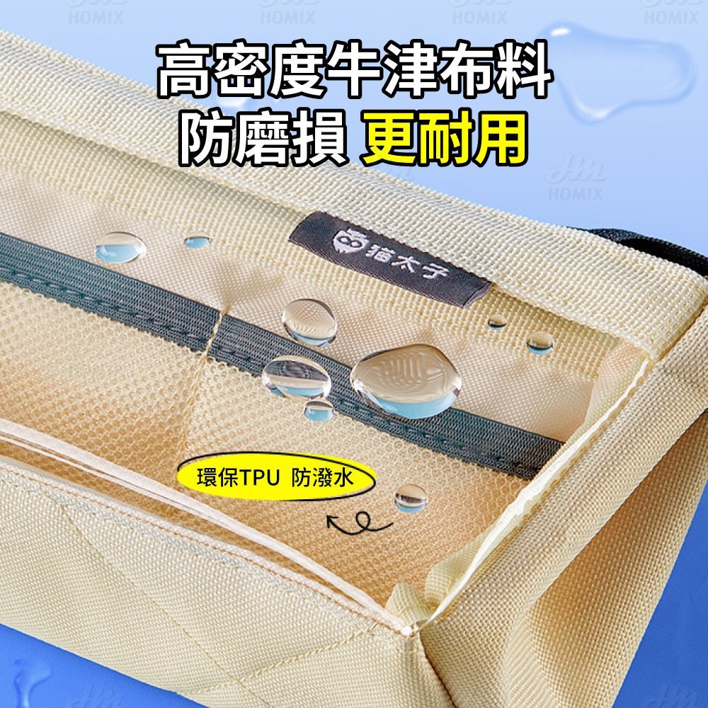 『來人客』 貓太子 大容量可視化筆袋 大容量筆袋 多功能筆袋 透明筆袋 文具收納 筆袋 筆盒 牛津布 可水洗-細節圖5
