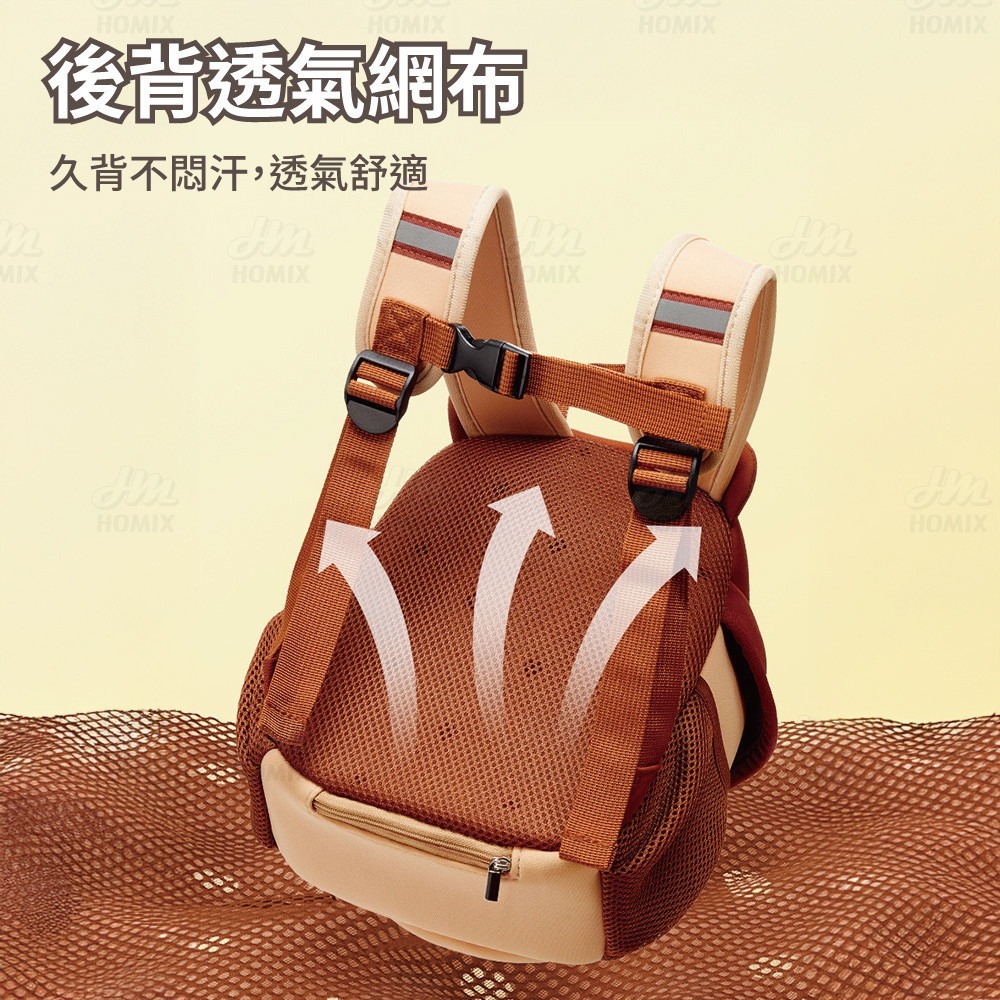 『來人客』 貓太子 兒童森林系出遊包 幼兒出行背包 防潑水幼童背包 兒童親子背包 雙肩包 後背包 戶外出行包-細節圖7