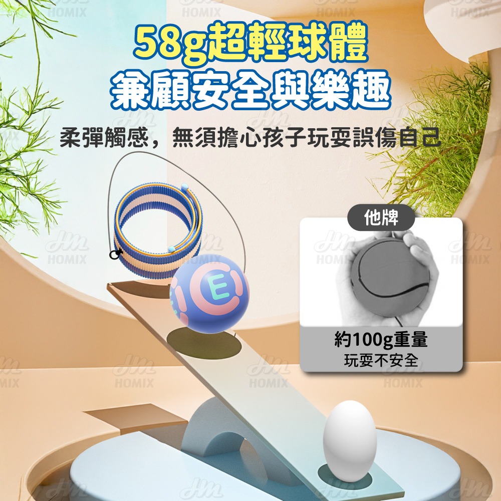 『來人客』 貓太子 彈力視力訓練球2.0 趣味彈力球 視力訓練 拋接球 預防近視 反應球 注意力 鍛鍊手腕 手眼協調-細節圖6