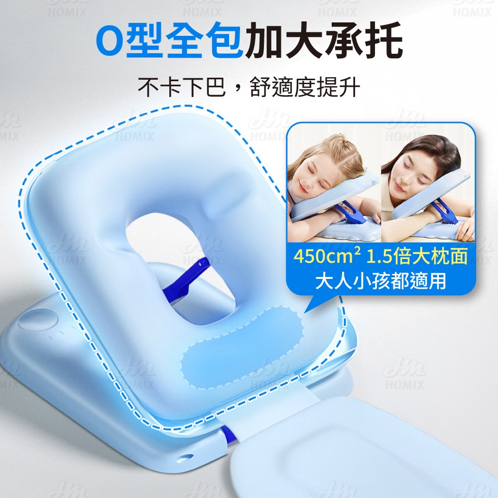 『來人客』 貓太子 黃金12檔午睡枕Plus 冰絲摺疊午睡枕 趴睡枕頭 午睡枕 枕頭 趴睡 記憶枕 午休枕 頭枕-細節圖2