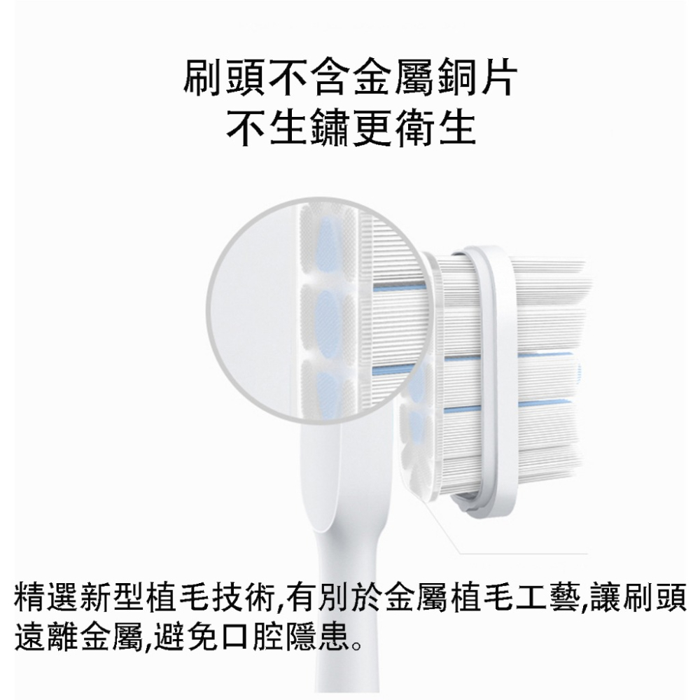 『來人客』 小米 米家聲波電動牙刷 T300 聲波牙刷 電動牙刷 牙齒清潔 敏感型 小米電動牙刷 小米牙刷-細節圖5