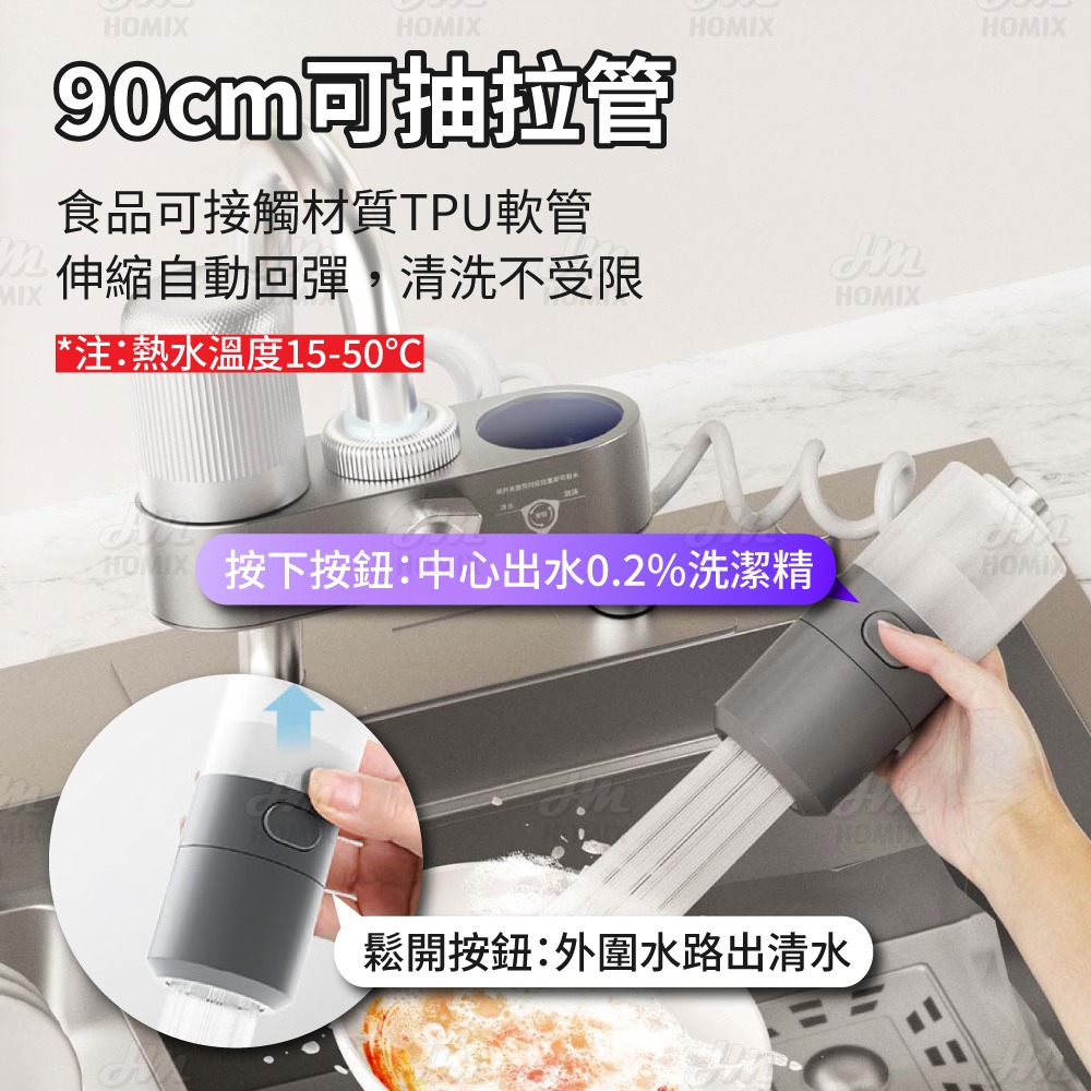 『來人客』 小米有品 小質龍頭淨洗一體機 水龍頭過濾器 水龍頭淨水器 濾水器 淨水器 過濾器 三合一水龍頭 水龍頭過濾-細節圖4